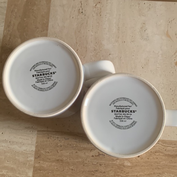 2 2012 Starbucks Coffee Cup Mug  Christmas Pattern Coffee - Picture 5 of 8